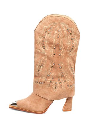 Botines de tacón - marrón claro