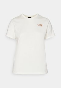 BOX RELAXED TEE - Tricou cu imprimeu - white dune/latte