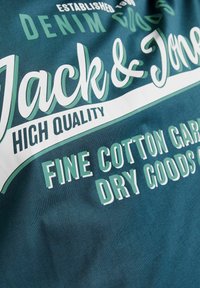 Jack & Jones JJELOGO - Marškinėliai su spaudiniu - deep teal