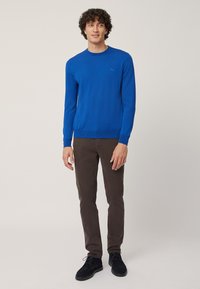 Harmont & Blaine GIROCOLLO CON LOGO - Maglione - blu denim