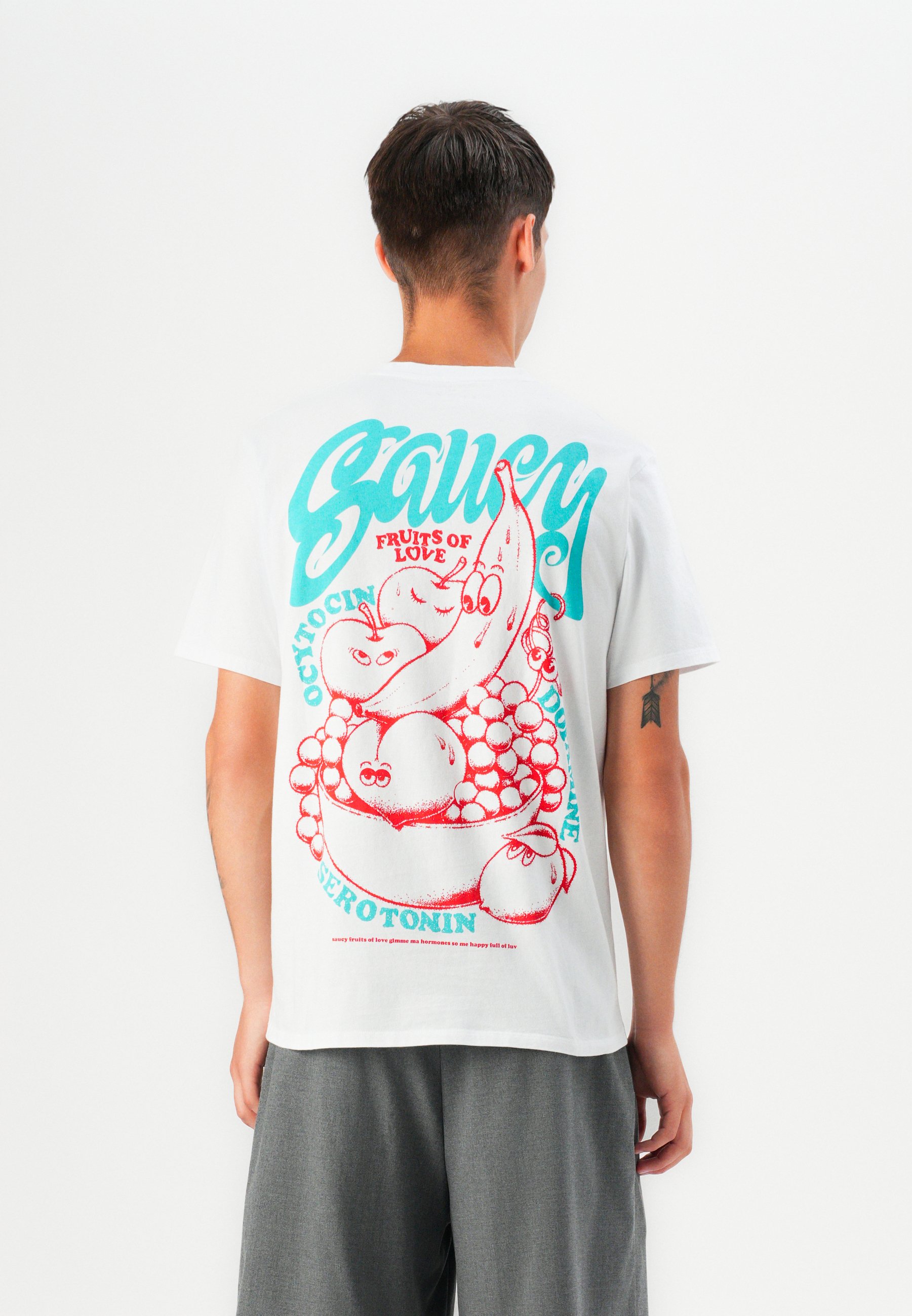 Edwin RAMEN PALACE UNISEX - Print T-shirt - white - Zalando