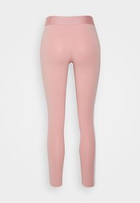 adidas Sportswear 3 STRIPES - Leggings - mauve/white