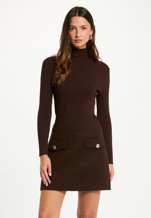 Abito in maglia - marron foncé
