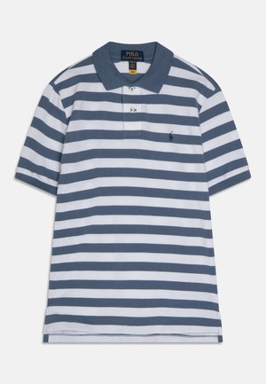 Poloshirt - capri blue/white