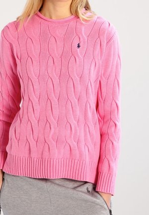 Stickad tröja - pink
