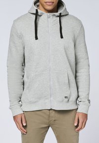 Chiemsee KAPUZEN MIT -LOGO - Sweatjacke - neutral gray melange