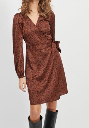 Vardagsklänning - mottled brown
