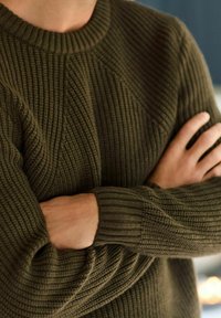 Next CREW NECK - Džemperis - khaki green