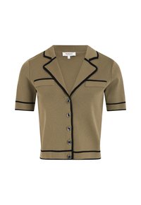 Morgan SHORT SLEEVES - Strickjacke - vert kaki