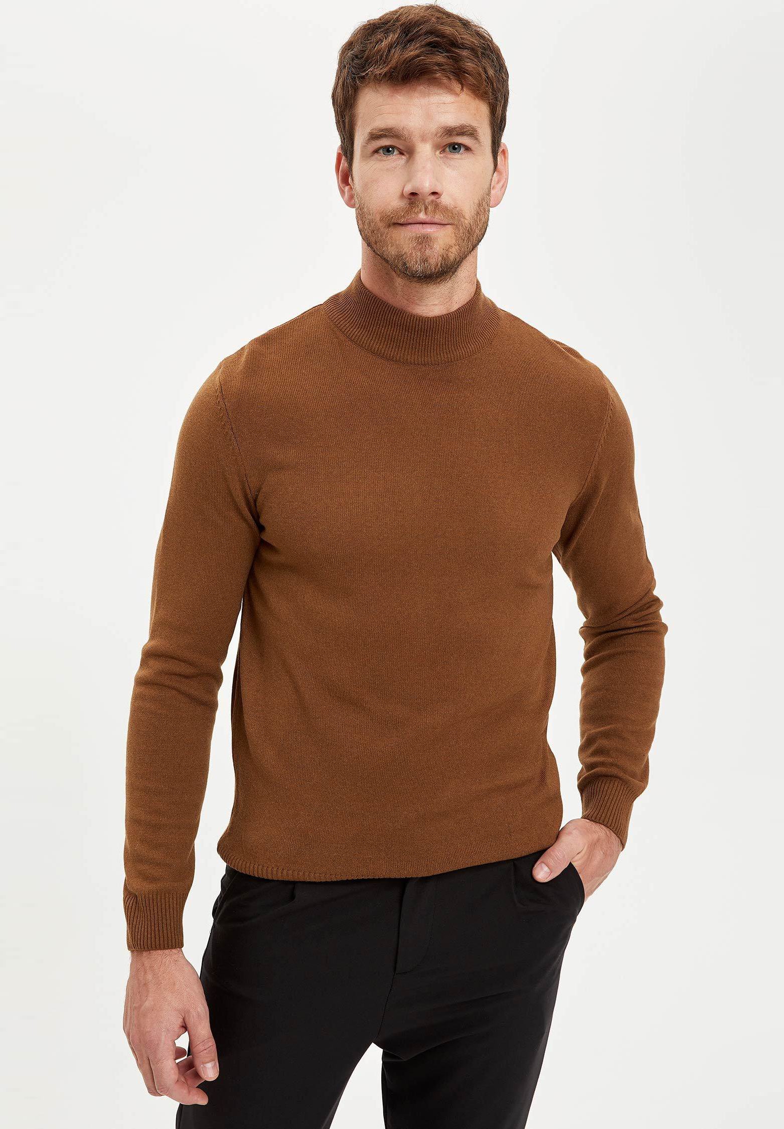 Brown knit sweater