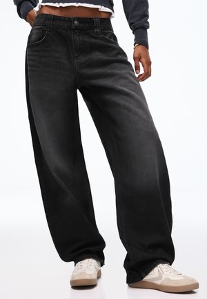 Bershka, BALLOON - BAGGY - Jeans Relaxed Fit - black
