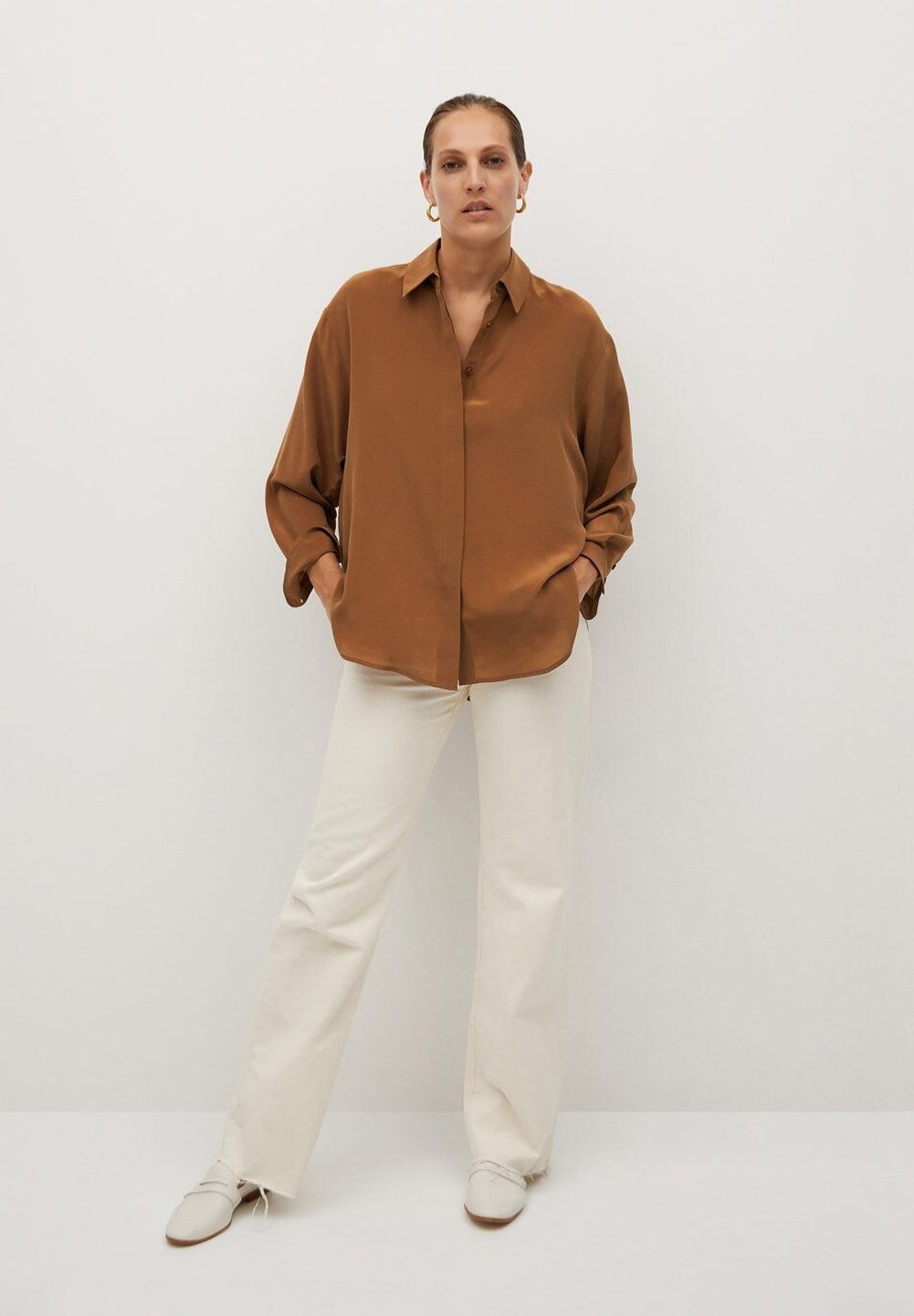 Mango MADE Skjorte braunbrun Zalando.no Mango MADE Skjorte braunbrun Zalando.no