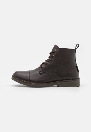 TRACK - Lace-up ankle boots - dark brown