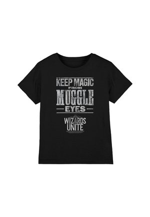 Cotton Soul, HARRY POTTER WIZARDS UNITE HIDDEN MAGIC UNISEX - T-Shirt print - black