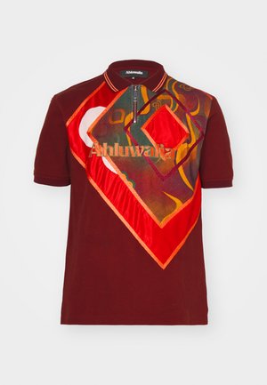 Ahluwalia OLARINDE SHORT SLEEVE UNISEX - Polo shirt - maroon