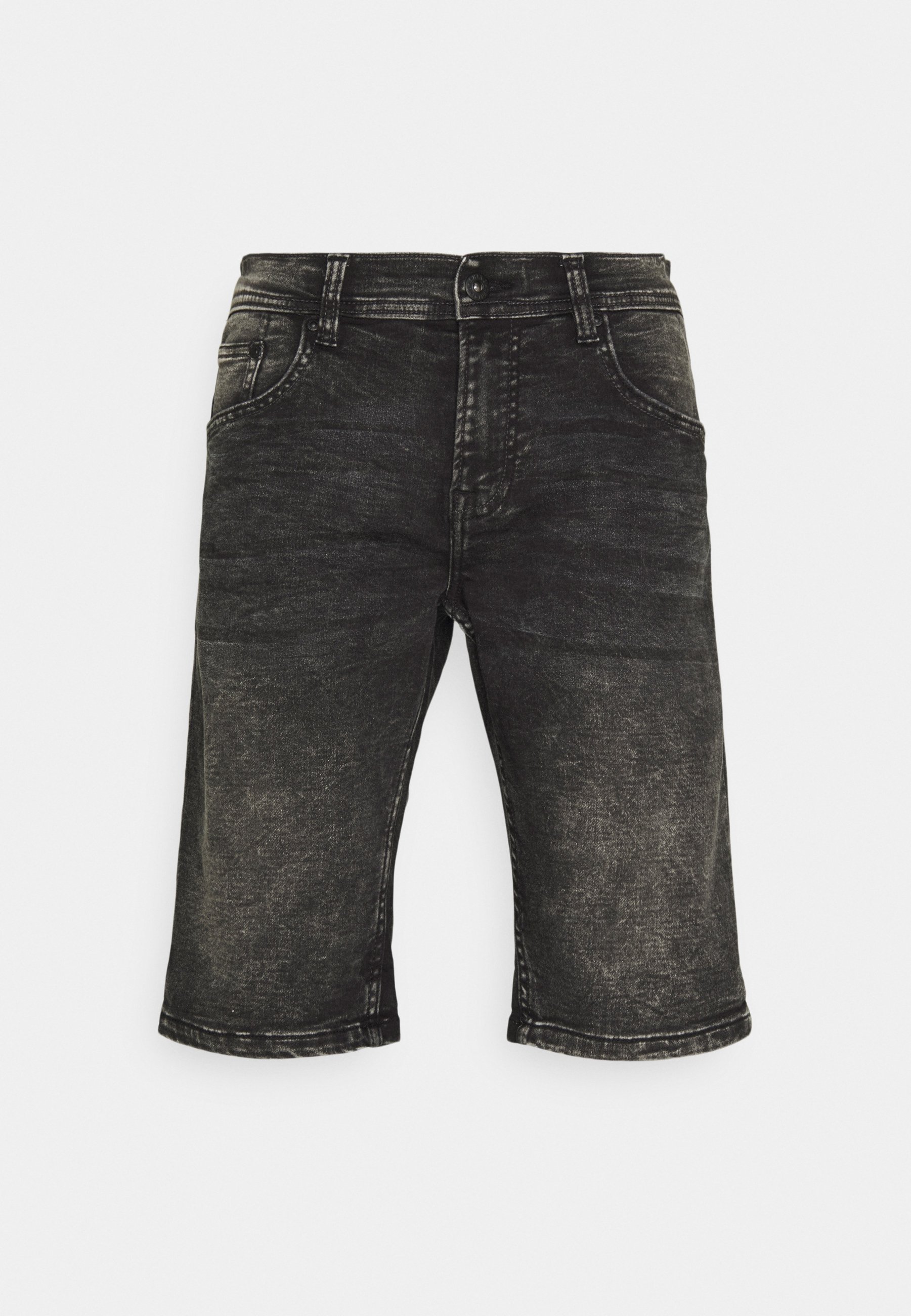 Shine Original SUPERFLEX - Denim shorts - black mud/grey denim - Zalando.ie
