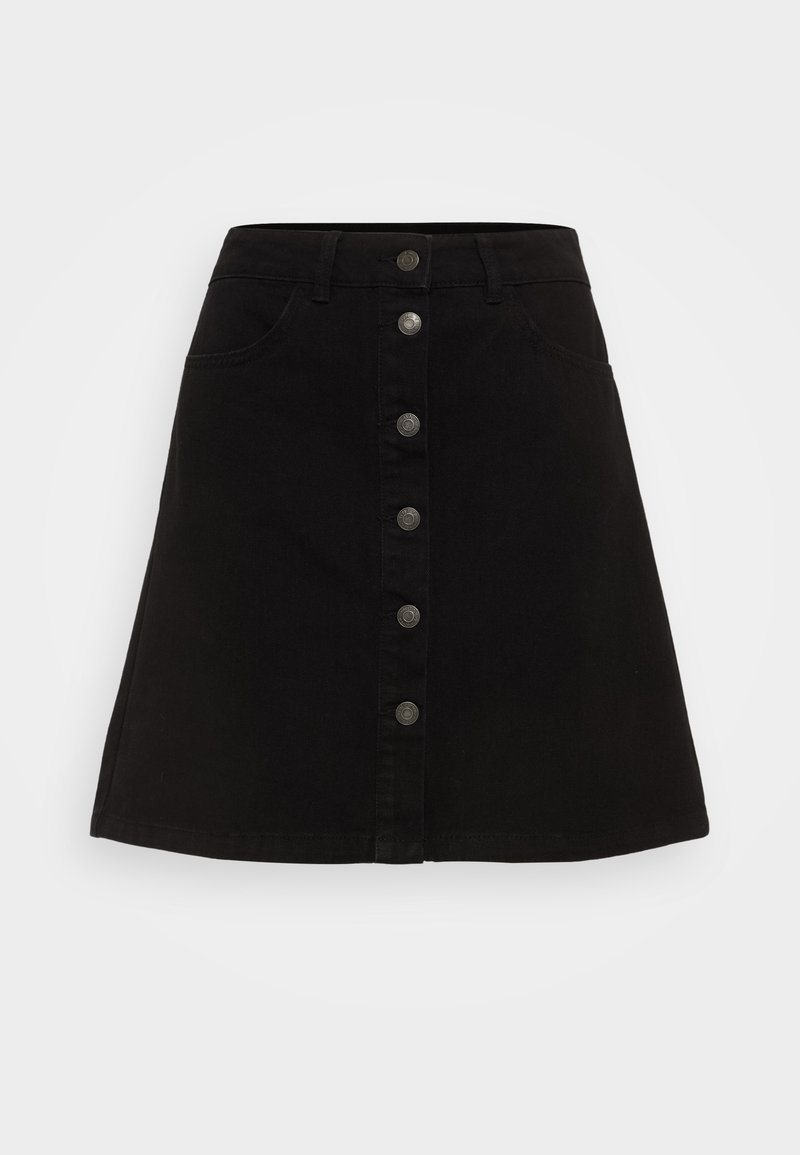 Only Petite Jeansrok zwart denim/blackdenim