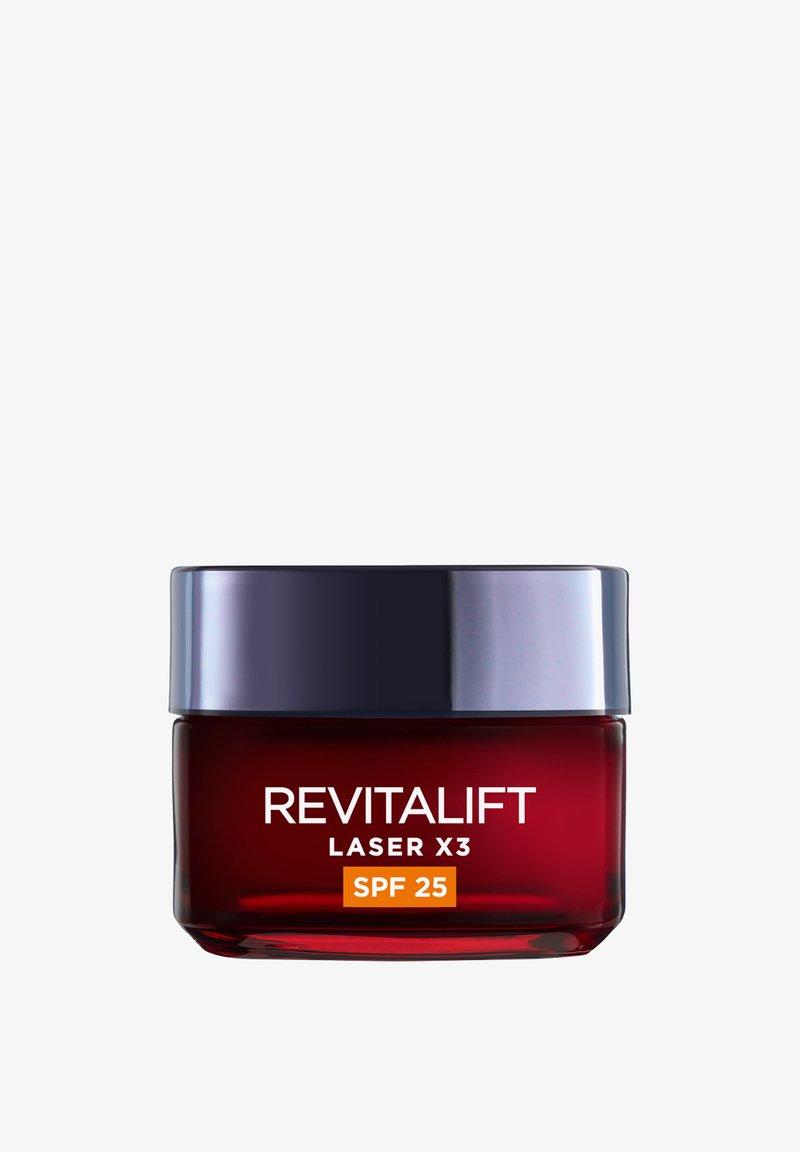 L'Oréal Paris - CREMA VISO GIORNO REVITALIFT LASER X3, AZIONE ANTIRUGHE ANTI-ETÀ CON ACIDO IALURONICO E PRO-XYLANE, PROTEZIONE SPF 25, 50 ML - Crema da giorno, Ingrandire