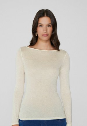 Top s dlouhým rukávem - ivory
