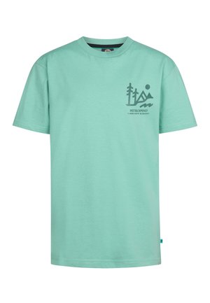 BACK PRINT TETONS - T-shirt print - pale aqua