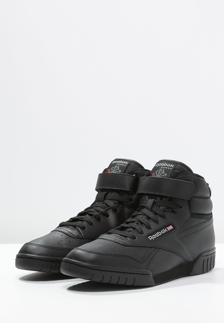 Reebok Classic Ex O Fit Leather Shoes Sneakers Hoog Black Zwart Zalando Nl