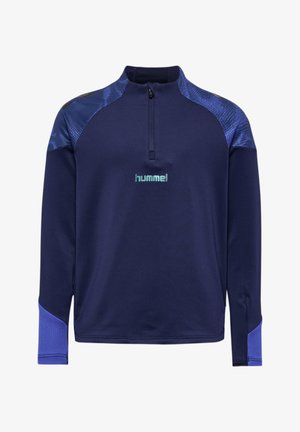 Hummel, UNISEX, granatowy melanż