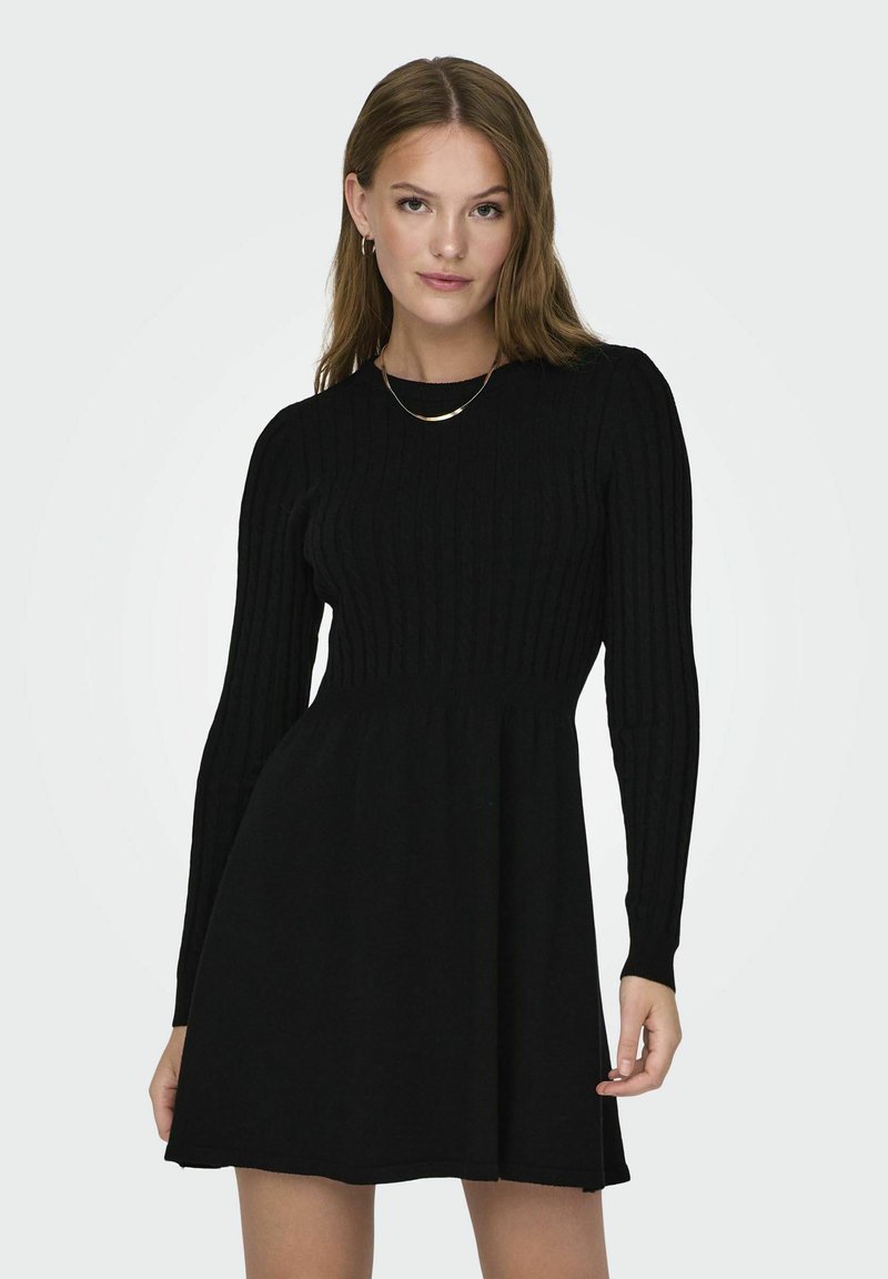 ONLY ONLFIA CABLE  NOOS - Abito in maglia - black
