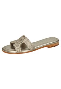 Melvin & Hamilton Hanna 74 Pantolette, Material:Gewebtes Kalbsleder