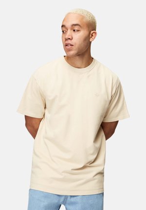 FRENCH TERRY - T-Shirt basic - cream