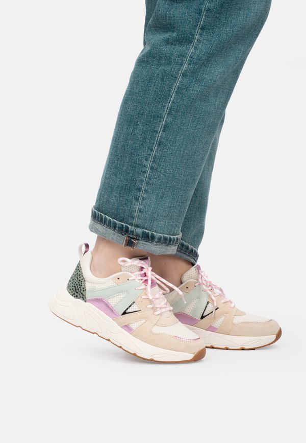 CAROCEL - Sneaker low - beige with combination