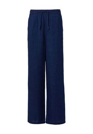 s.Oliver DYED MIT ELASTIKBUND - Trousers - blau