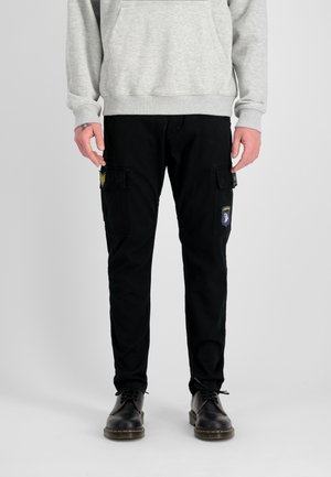 Alpha Industries, PETROL PATCH - Pantalones cargo - black