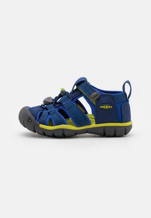 Keen SEACAMP II CNX CHILDREN UNISEX - Chodecké sandály - blue depths/chartreuse