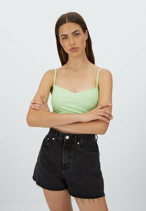 Jeans Short / cowboy shorts - black denim