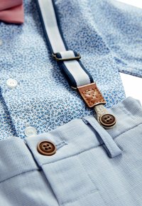 Next BLAZER SET WITH CHECK SHIRT - Sako - blue floral