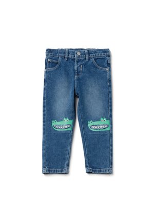 OVS WITH CROCODILES PRINT - Jeans Straight Leg - medium wash