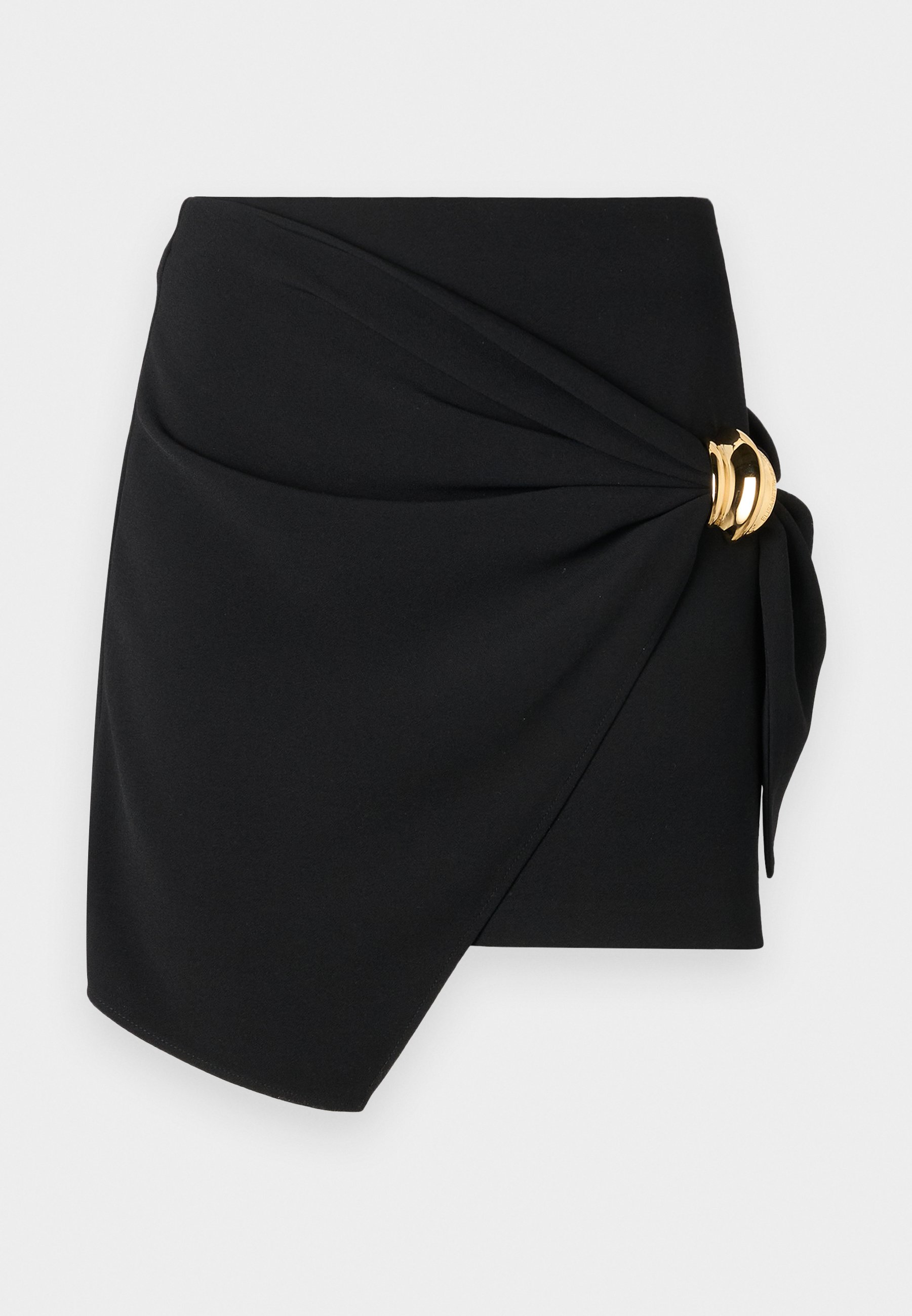 ワンピース ELISABETTA FRANCHI Women Short Skirts GO07351E2110 Black Elisabetta Franchi Black Mini Skirt - Black - Women