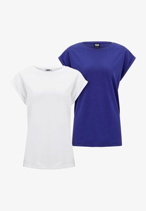PRE 2 PACK EXTENDED SHOULDER TEE - Osnovna majica kratkih rukava - white bluepurple