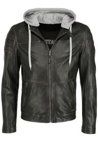 Mustang MIT KAPUZE  - Nahkatakki - black