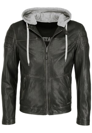 Mustang MIT KAPUZE  - Læderjakker - black