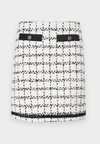 BOUCLE SKIRT - Miniseelik - black/white