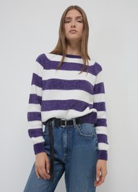 Calliope EN CHENILLE RAYÉ - Strickpullover - une variante