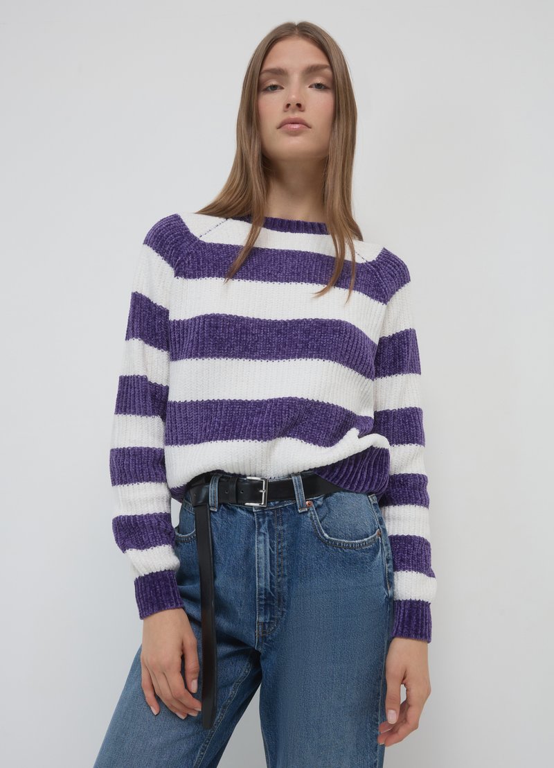 Calliope EN CHENILLE RAYÉ - Maglione - une variante