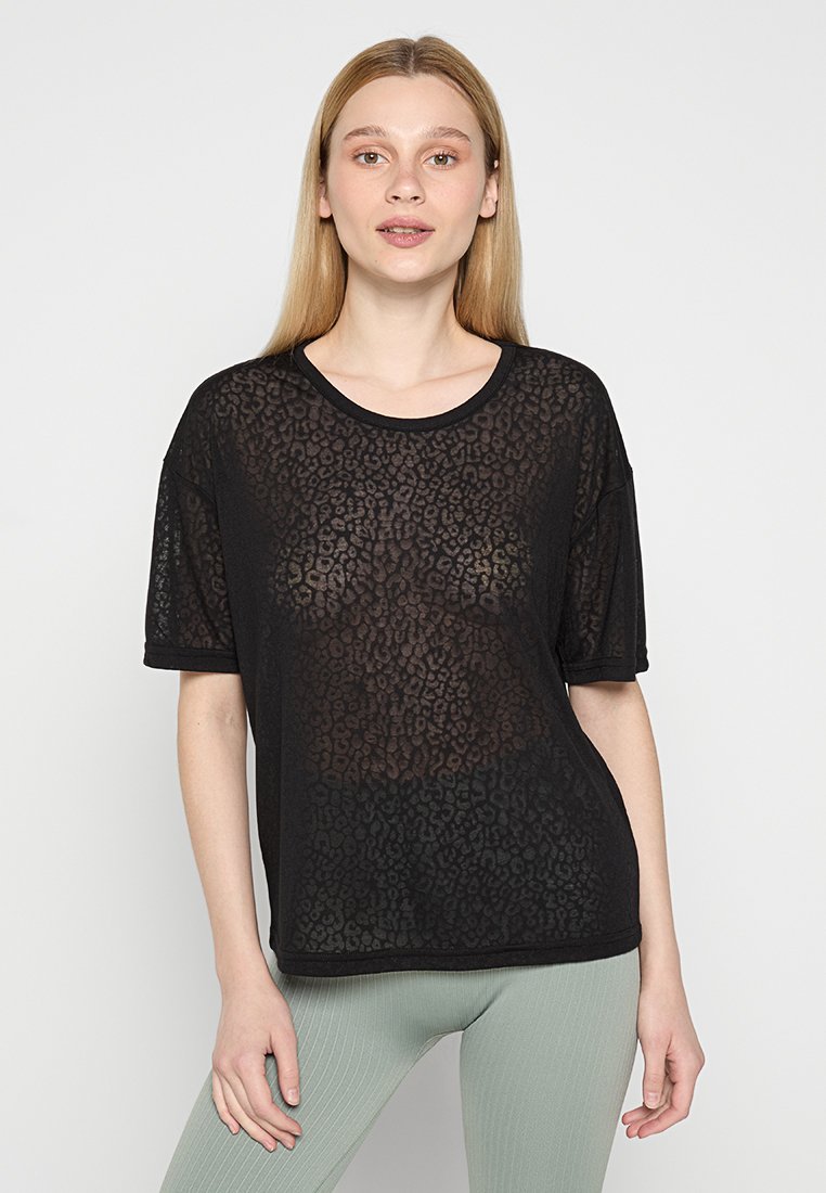 Only Play T-shirt basic zwart