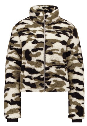 LADIES CAMO SHERPA JACKET - Žieminė striukė - wood