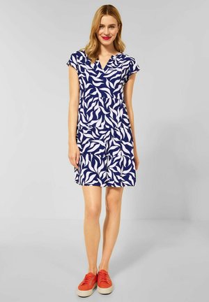 IN CREPE-OPTIK - Day dress - blau