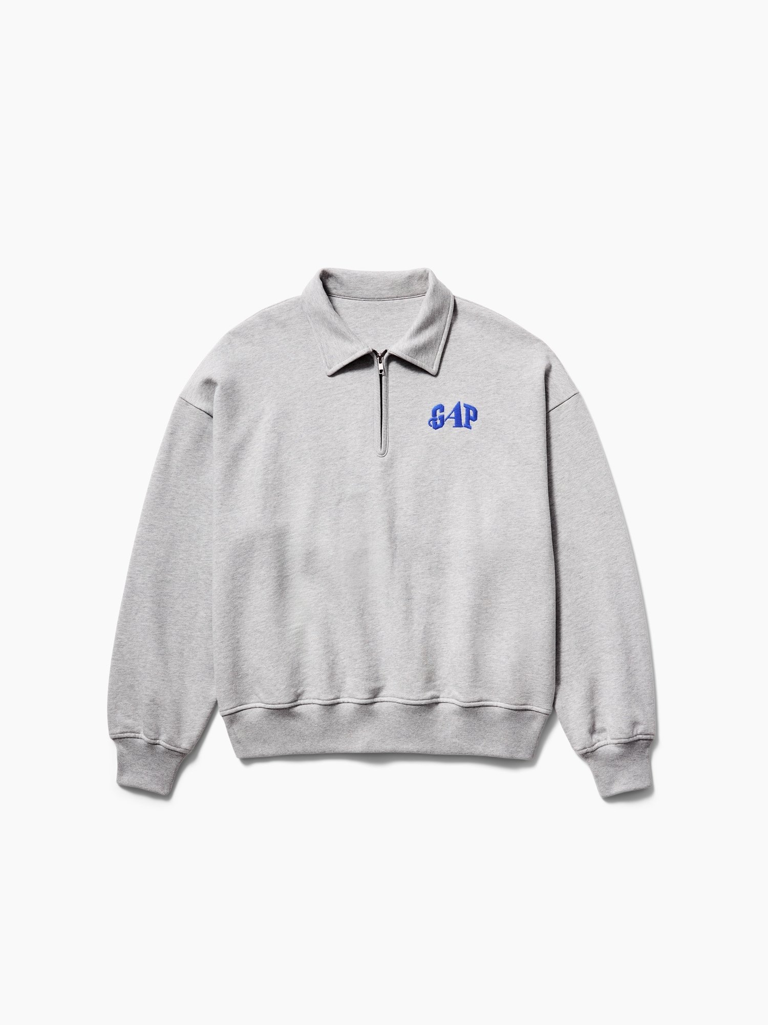 GAP GAP AWAKE NY HEAVYWEIGHT OVERSIZED QUARTER-ZIP PULLOVER