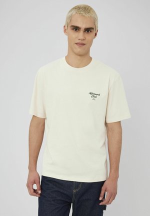 BZB BRODÉ AFTERWORK CLUB - T-shirt imprimé - naturel