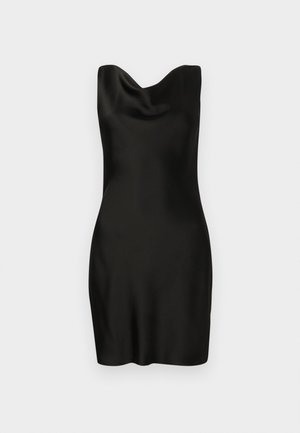 Norma Kamali SLEEVELESS LOW BACK DRAPE MINI DRESS - Robe de soirée - black