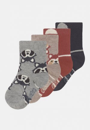 Ewers BOY RACOON 4 PACK - Socks - beige/brown